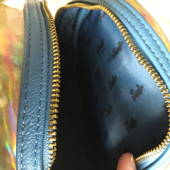 Loungefly NWT Earidescent Gold Sequin Backpack Disney Parks 50th Anniversary - Picture 7 of 10